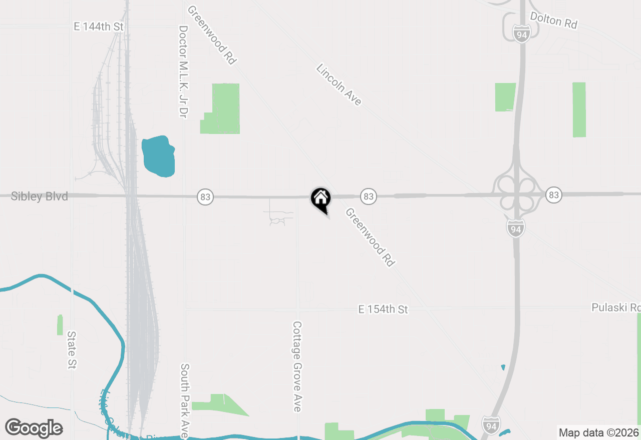 Map of 15058 Naughton Drive, South Holland, IL 60473