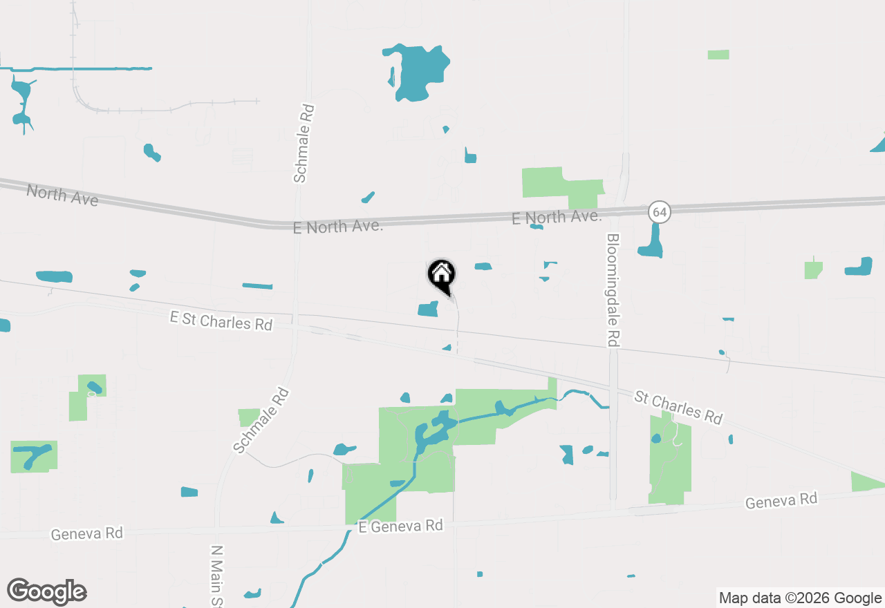 Map of 268 Arlington Court #268, Carol Stream, IL 60188