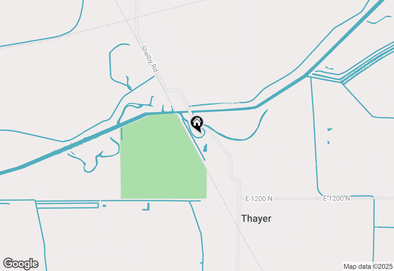 Map of 2697 E State Road 55, Thayer, IN 