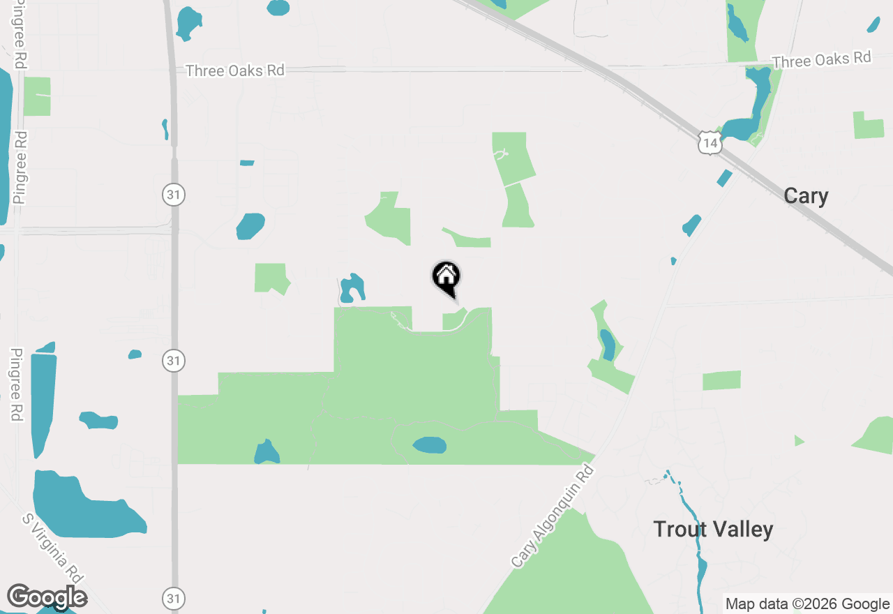 Map of 29 Ivanhoe Lane, Cary, IL 60013