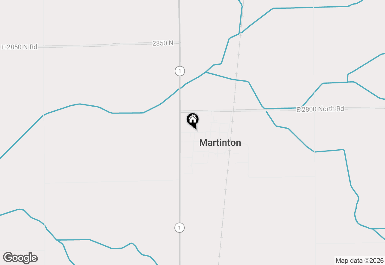 Map of 305 W Thomas Street, Martinton, IL 60951