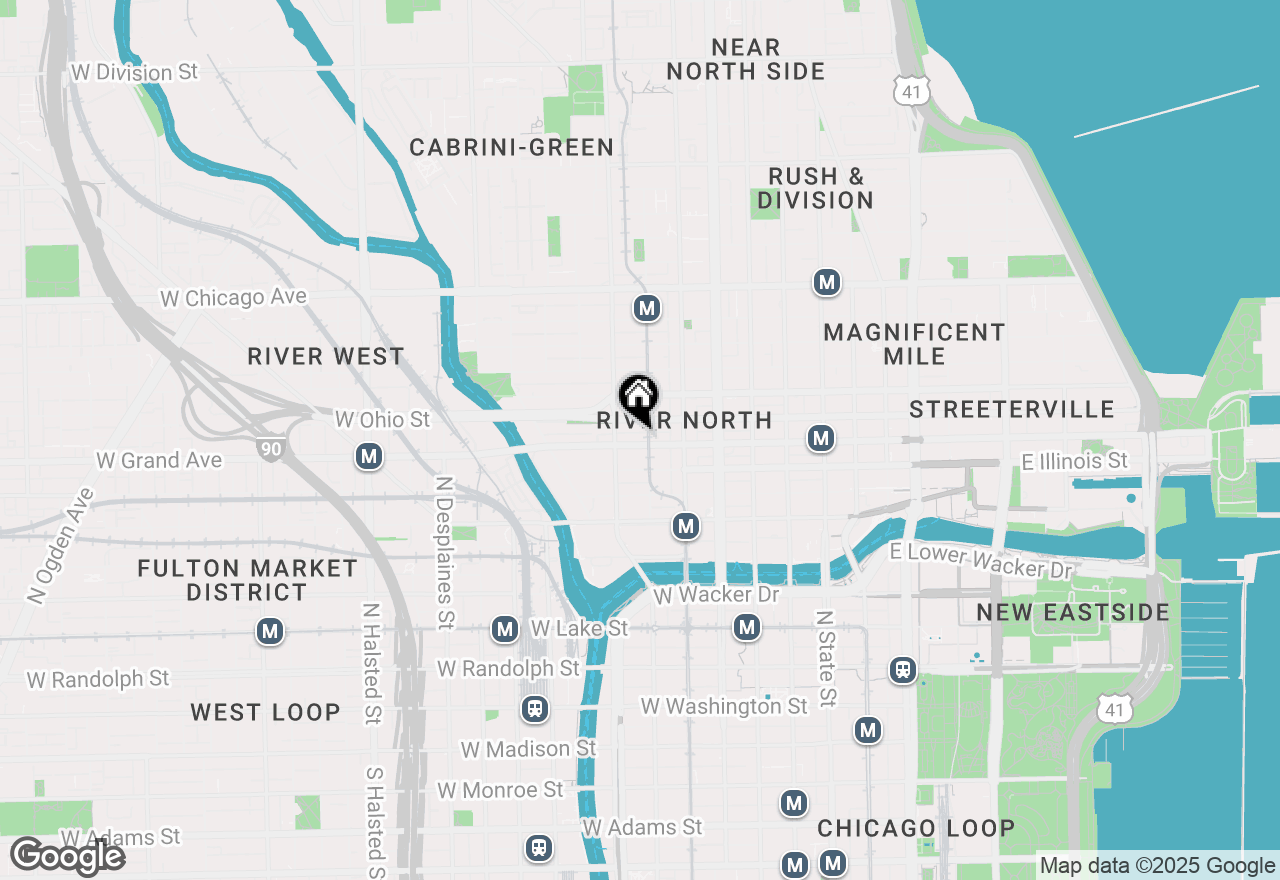 Map of 300 W Grand Avenue #503, Chicago, IL 60654