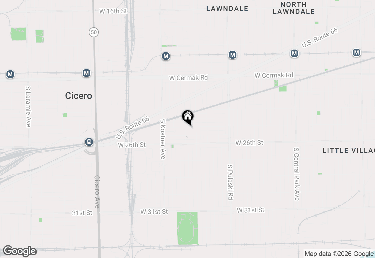 Map of 4229 W 25th Street, Chicago, IL 60623