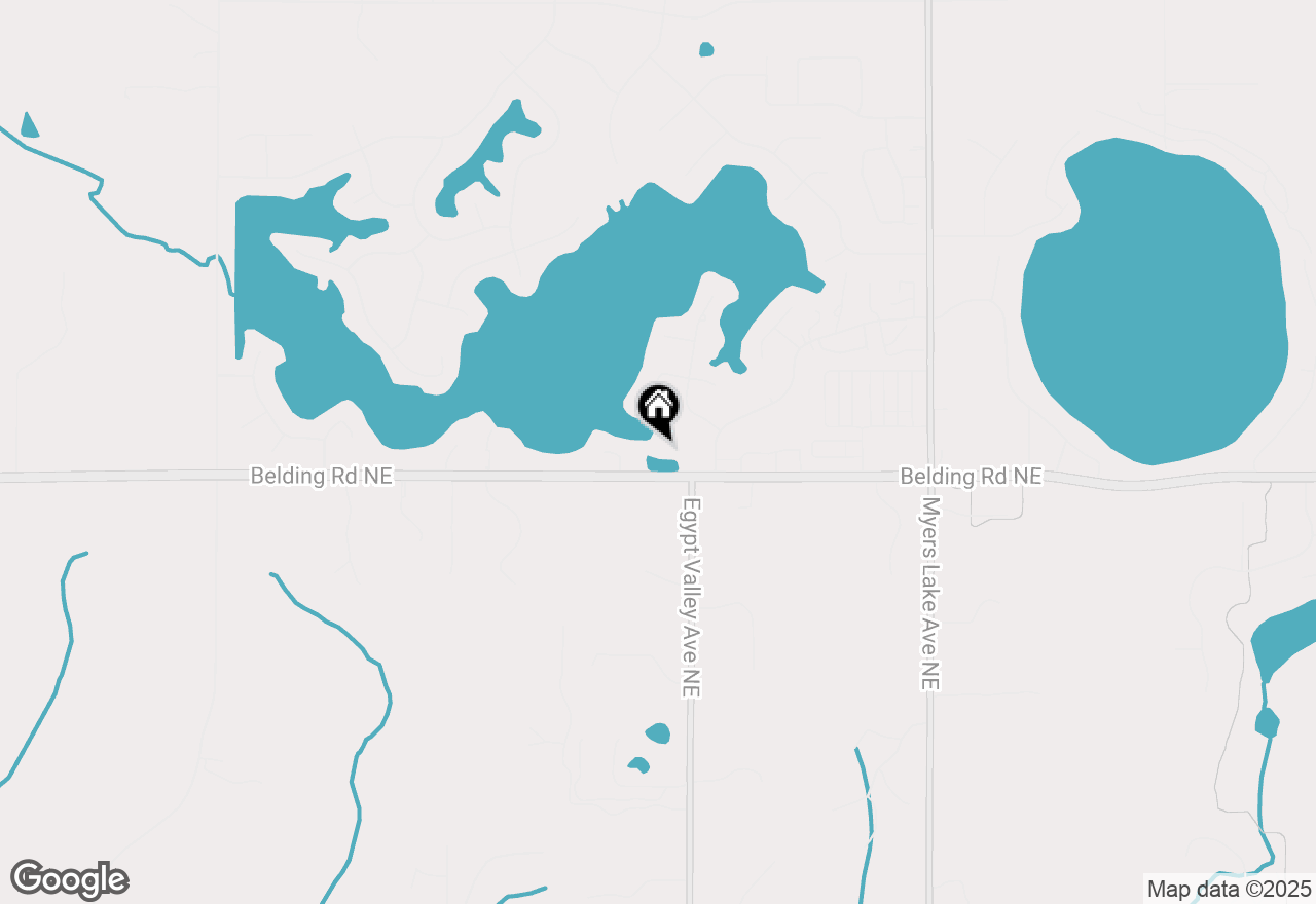 Map of 6345 Belding Road Ne, Rockford, MI 49341