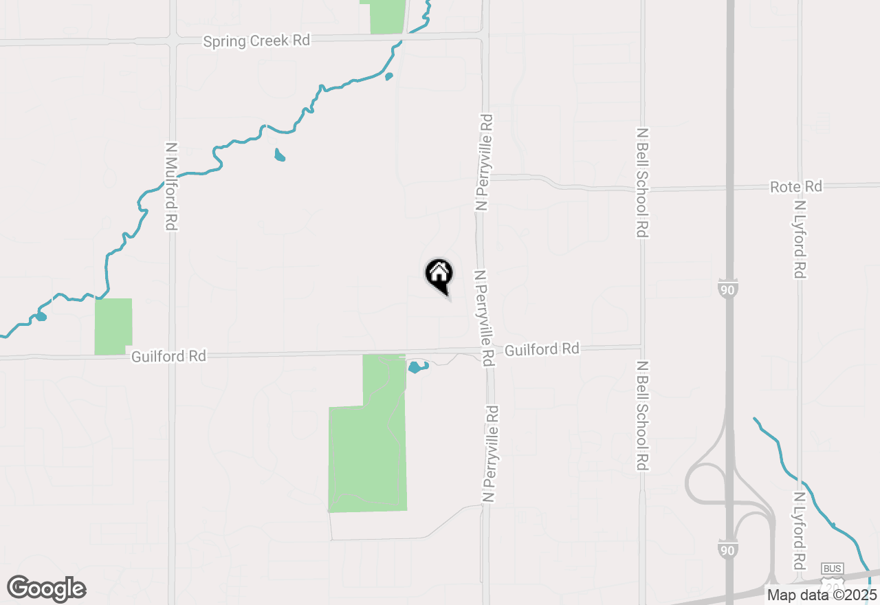 Map of 6863 Academy Trail, Rockford, IL 61107