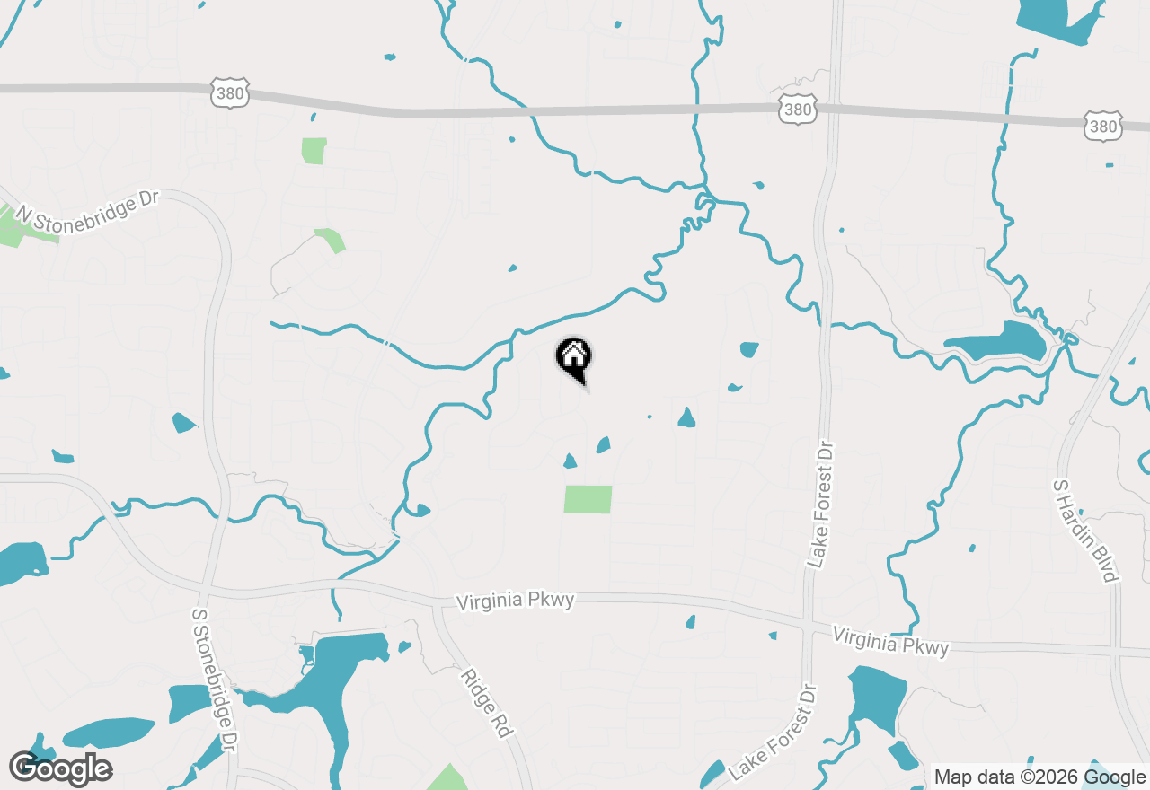 Map of 505 Peterhouse Drive, Mckinney, TX 75071