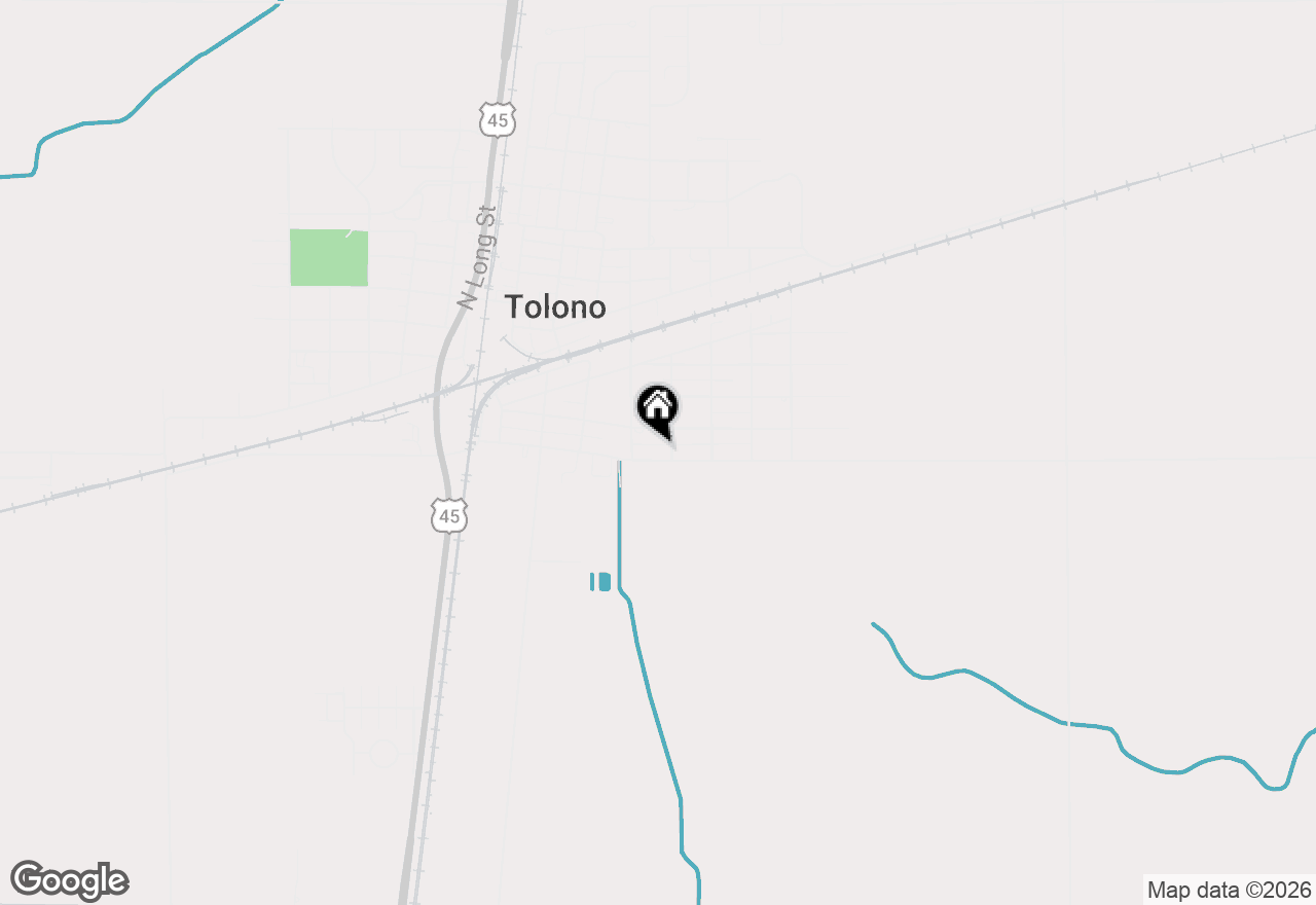 Map of 408 E Benham Street, Tolono, IL 61880
