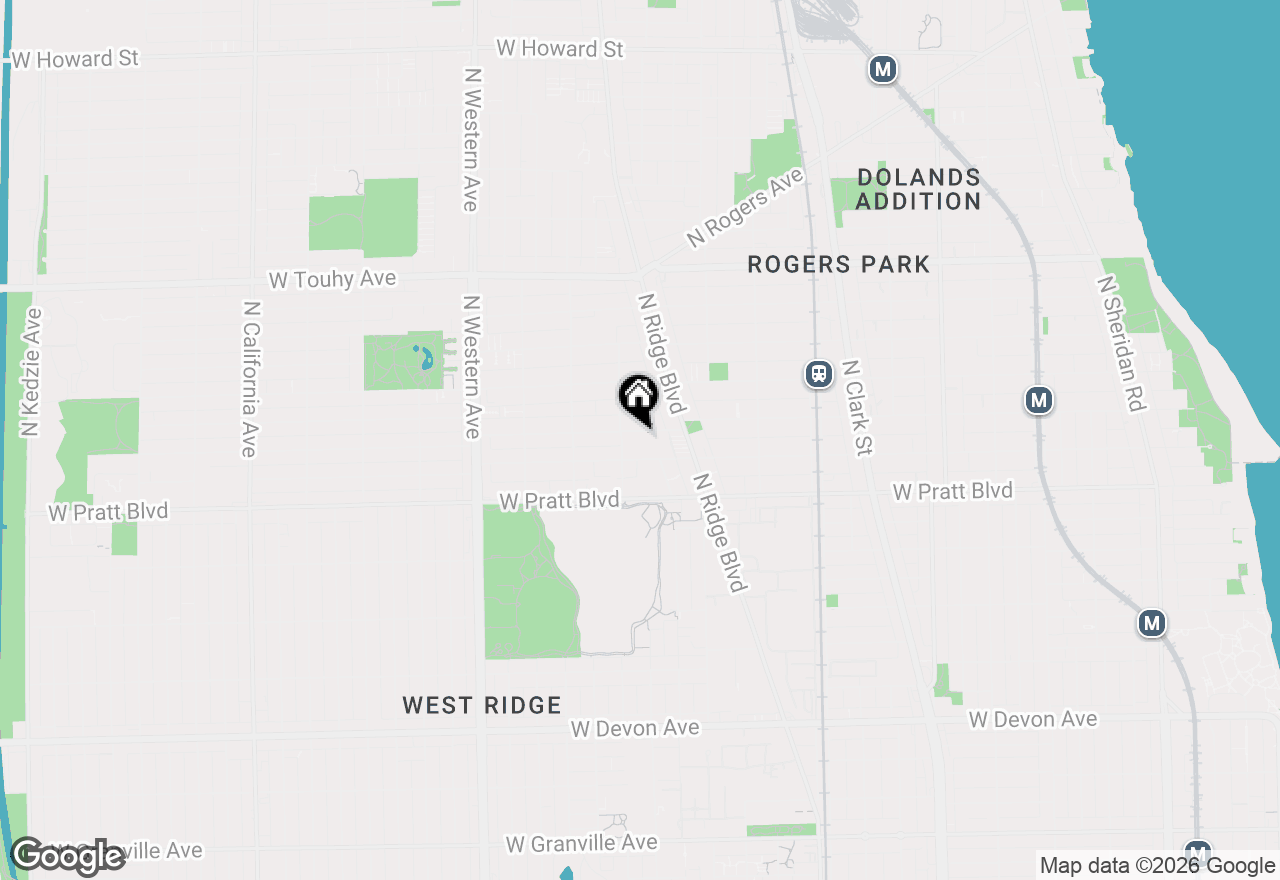 Map of 2049 W Morse Avenue #3, Chicago, IL 60645