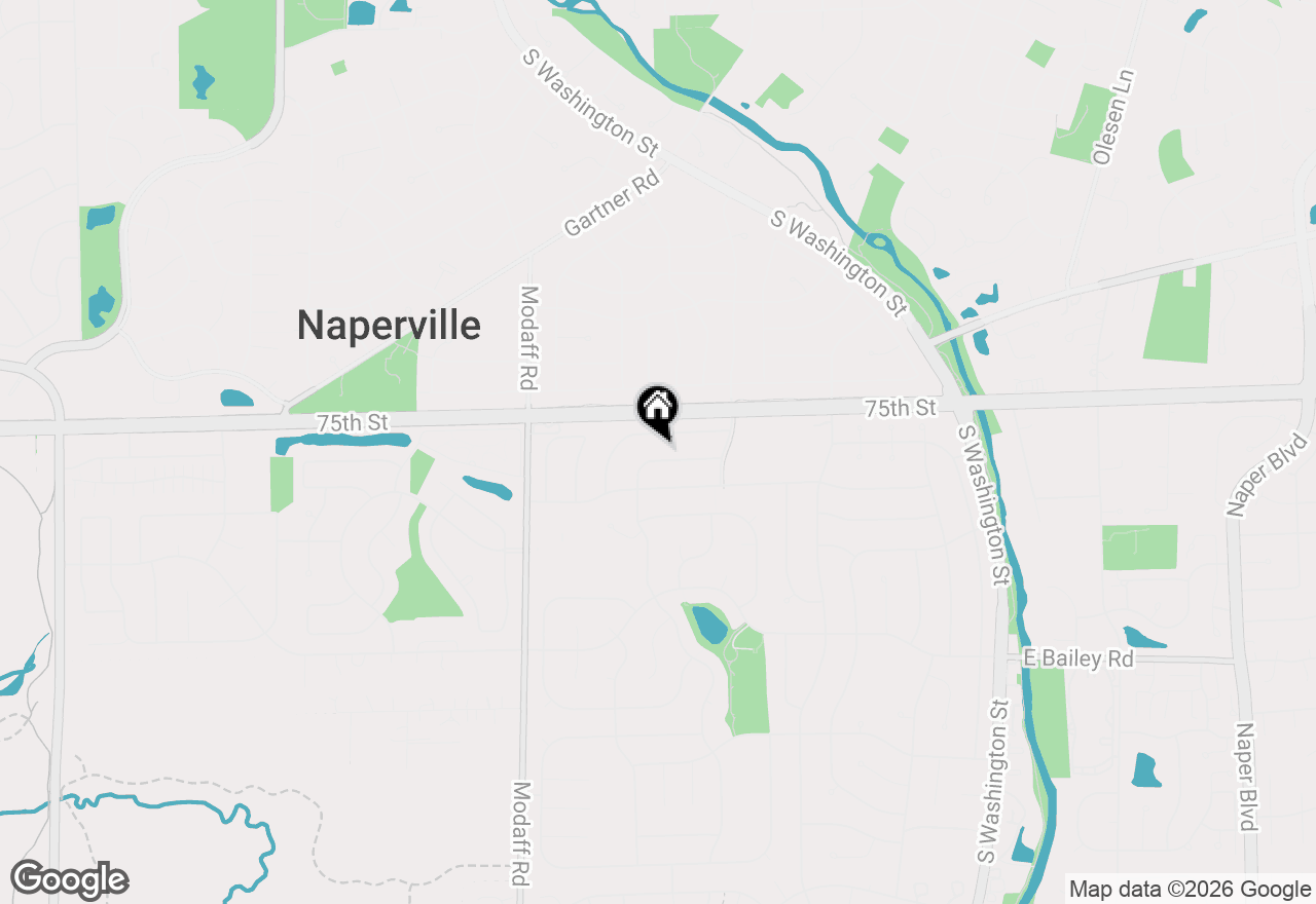 Map of 233 Terrance Drive, Naperville, IL 60565