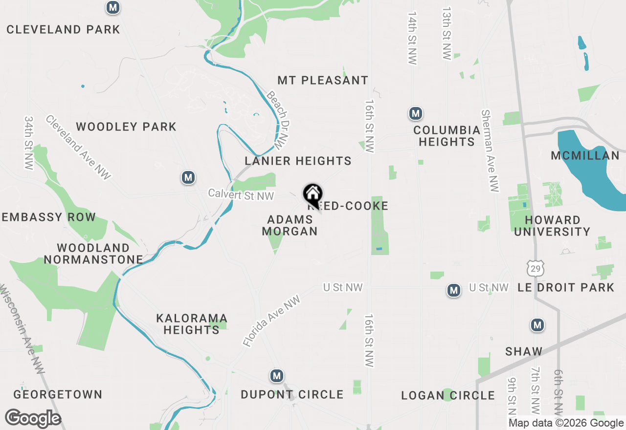 Map of 2380 Champlain Street Nw #203, Washington, DC 20009