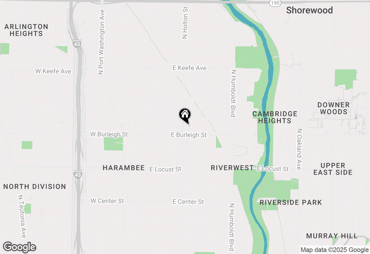 Map of 3134 N Holton St, Milwaukee, WI 53212