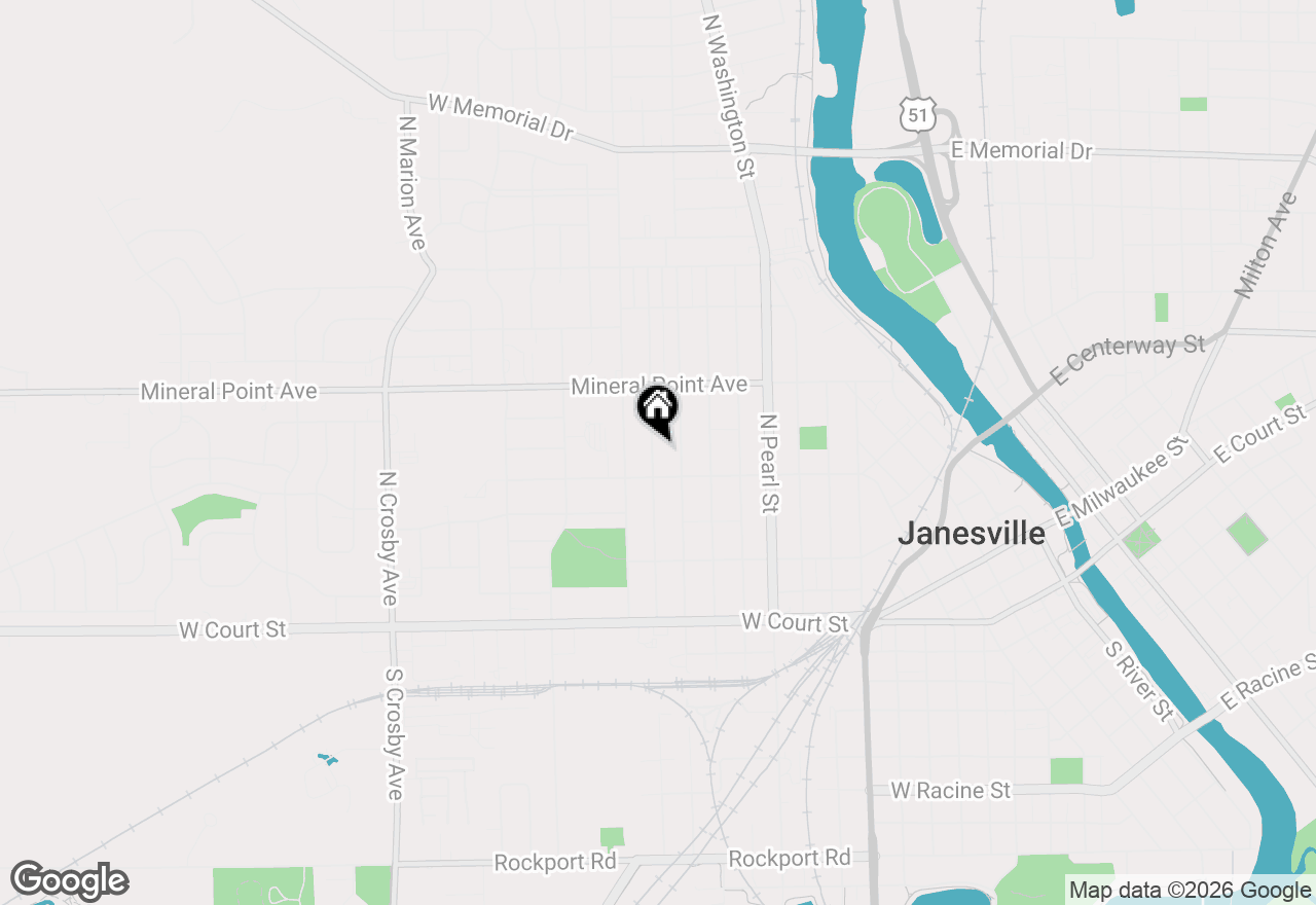 Map of 420 N Walnut Street, Janesville, WI 53548