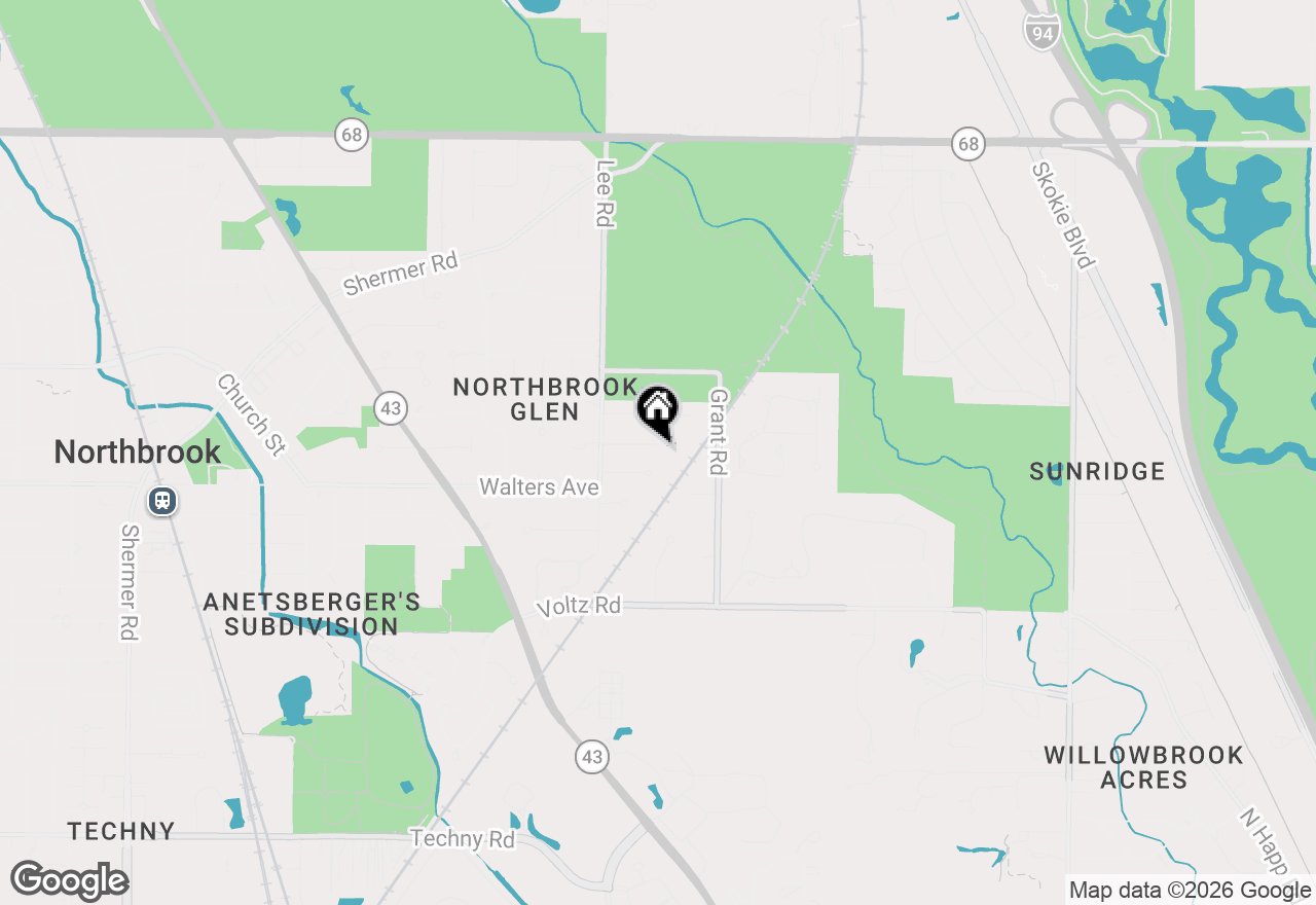 Map of 1135 Buttonwood Lane, Northbrook, IL 60062