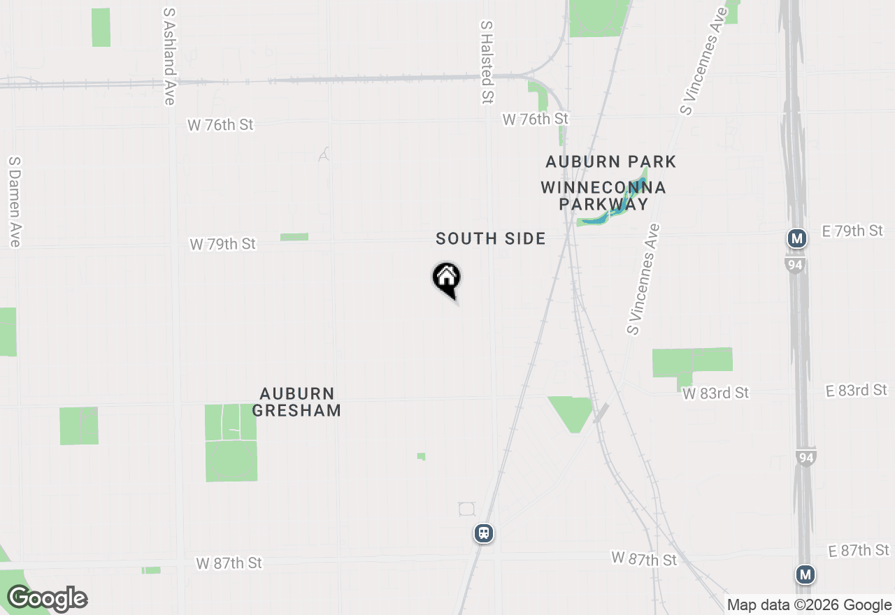 Map of 8044 S Peoria Street, Chicago, IL 60620