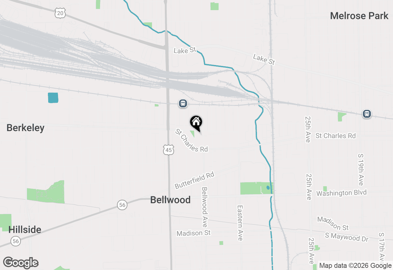 Map of 225 Marshall Avenue, Bellwood, IL 60104