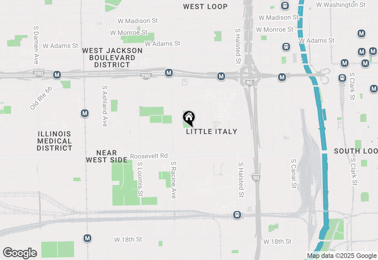 Map of 1100 W Taylor Street #2R, Chicago, IL 60607
