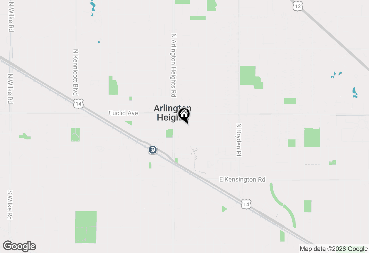 Map of 407 N Pine Ave, Arlington Heights, IL 60004