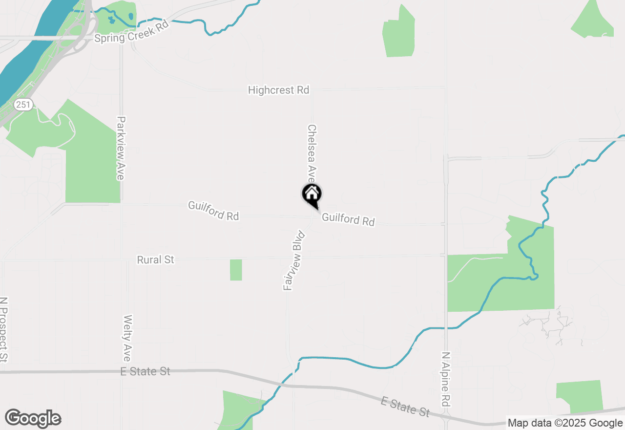 Map of 912 Chelsea Avenue, Rockford, IL 61107