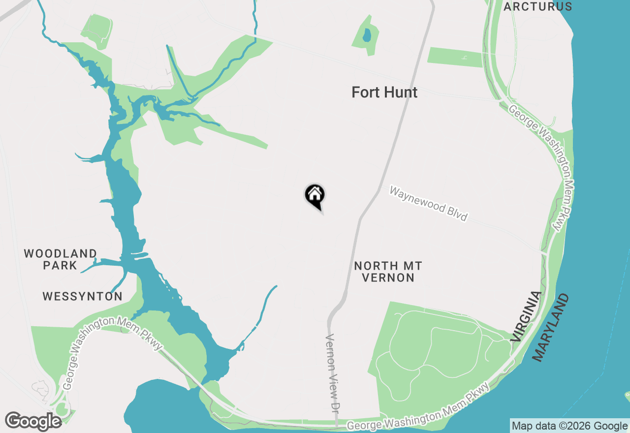 Map of  Hitching Post Lane, Alexandria, VA 22308