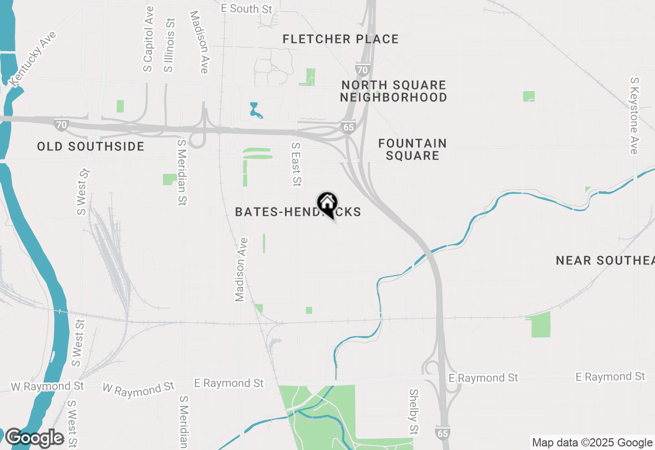 Map of 715 Cottage Avenue, Indianapolis, IN 46203