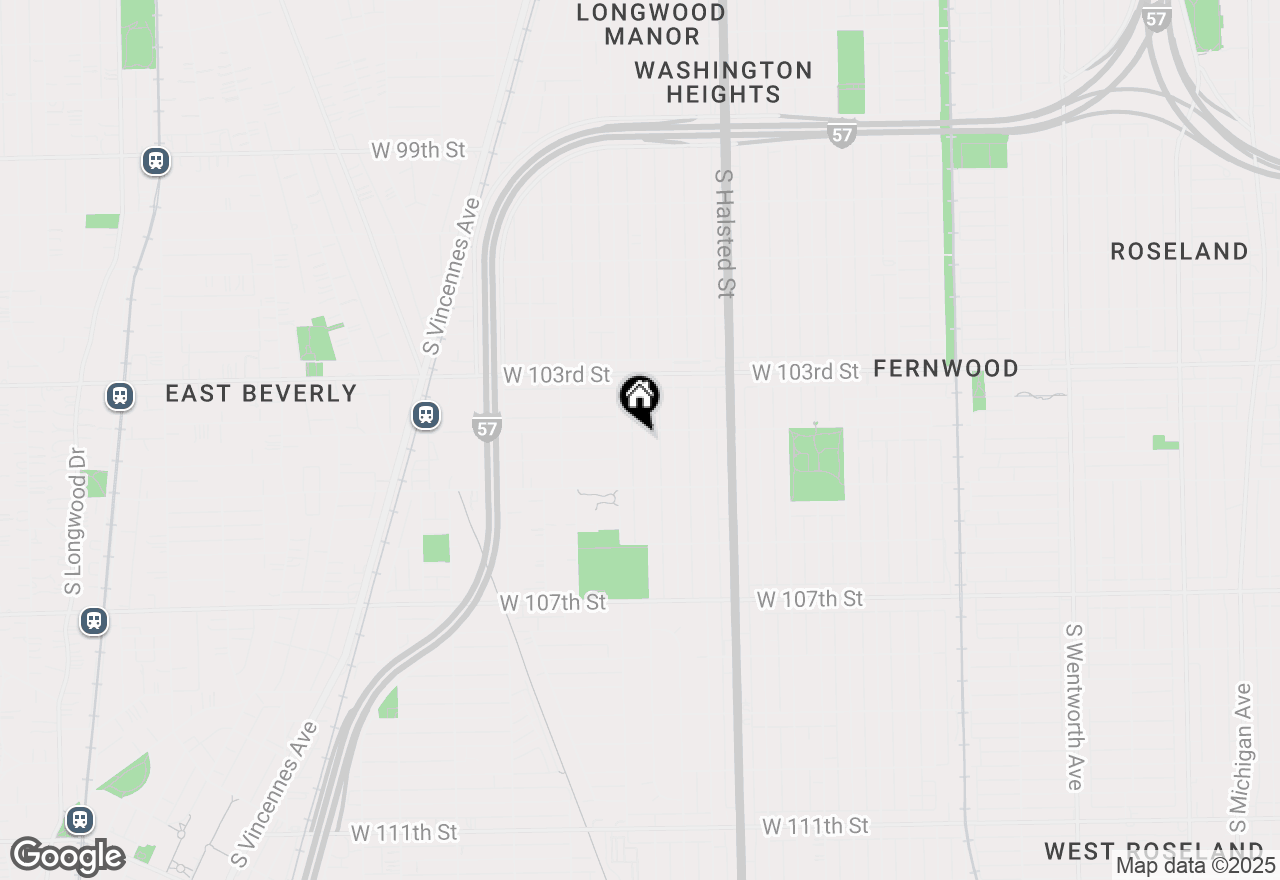 Map of 10406 S Sangamon Street, Chicago, IL 60643