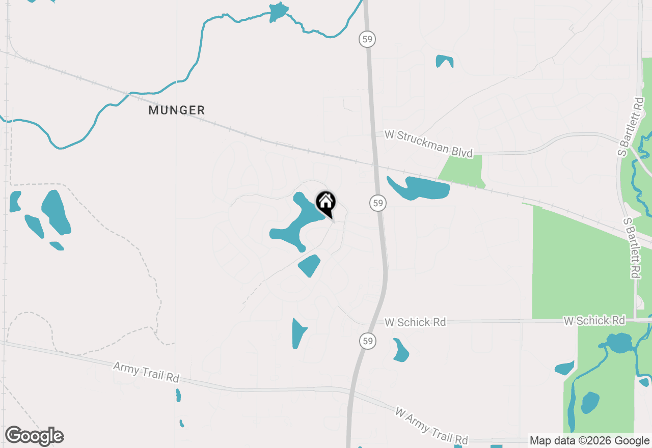 Map of 1216 Appaloosa Way, Bartlett, IL 60103