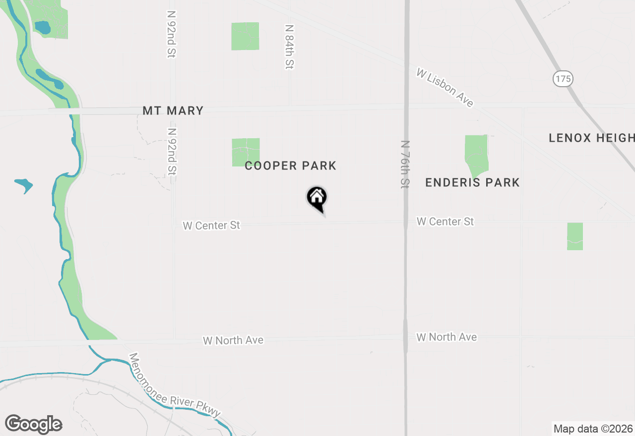 Map of 8202 W Center St, Milwaukee, WI 53222