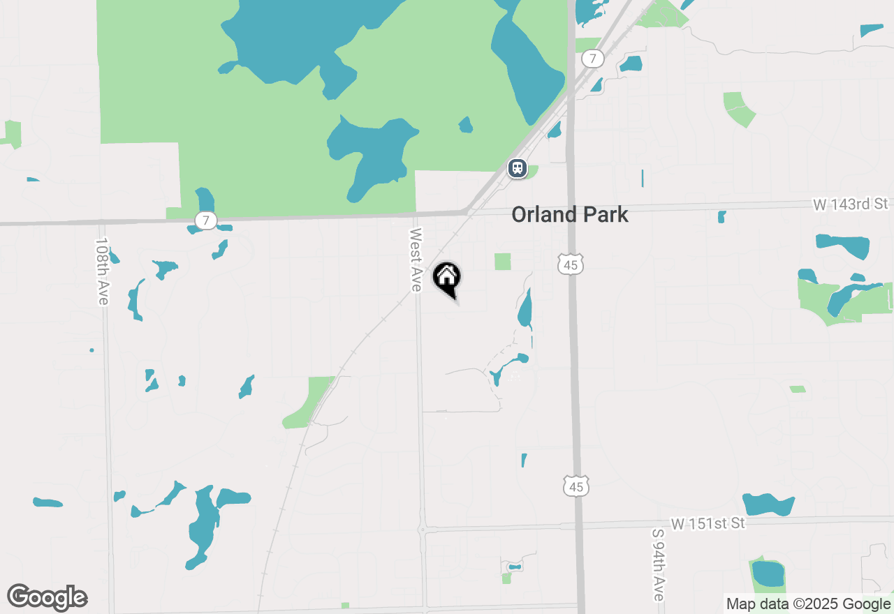 Map of 9906 W 145th Place, Orland Park, IL 60462