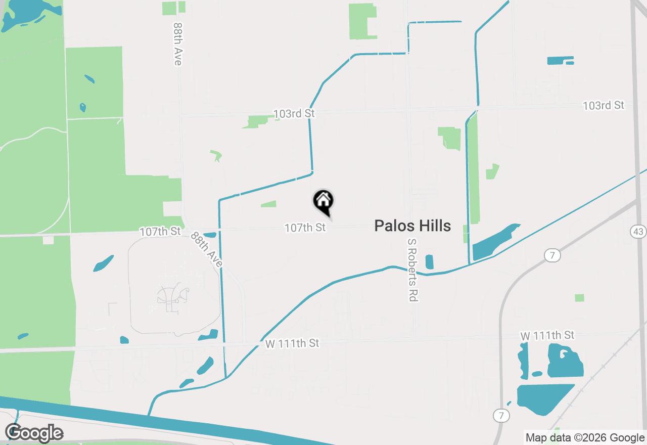 Map of 8300 W 107th Street, Palos Hills, IL 60465
