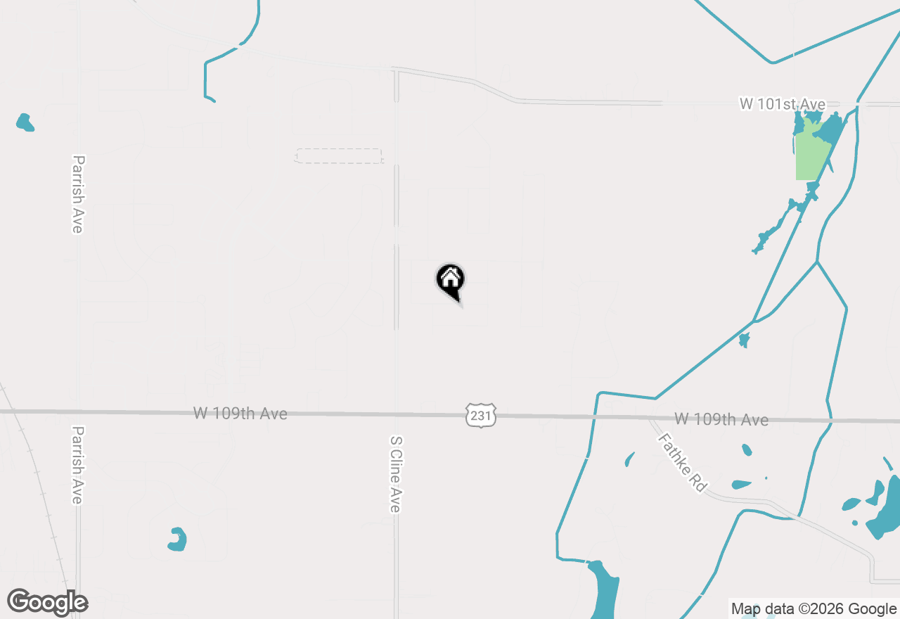 Map of 7719 W 106th Place, Crown Point, IN 46307