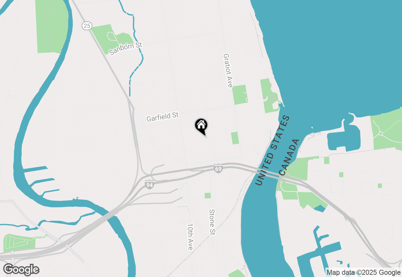 Map of 1116 Hancock Street, Port Huron, MI 48060