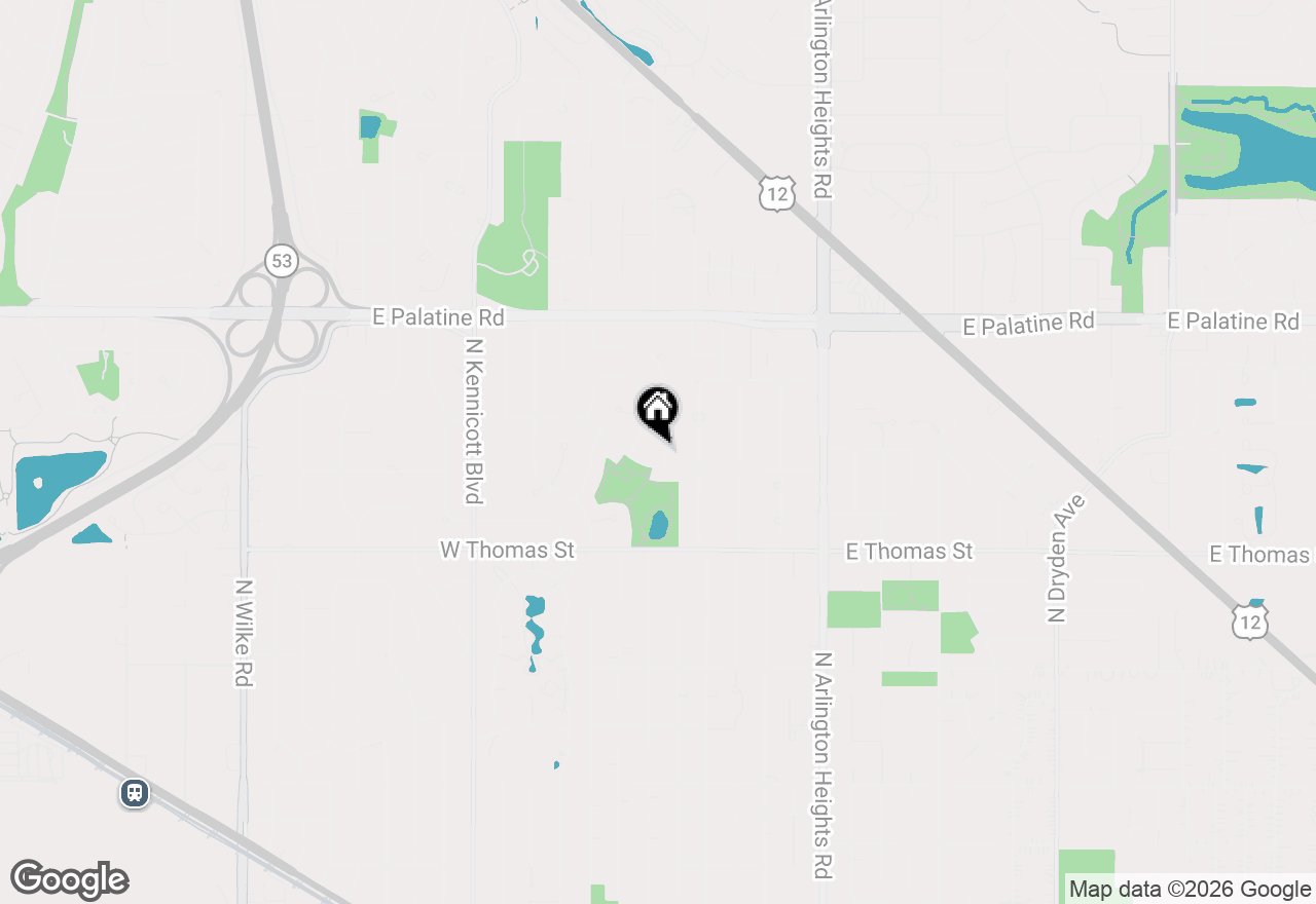 Map of 1610 N Chestnut Avenue, Arlington Heights, IL 60004