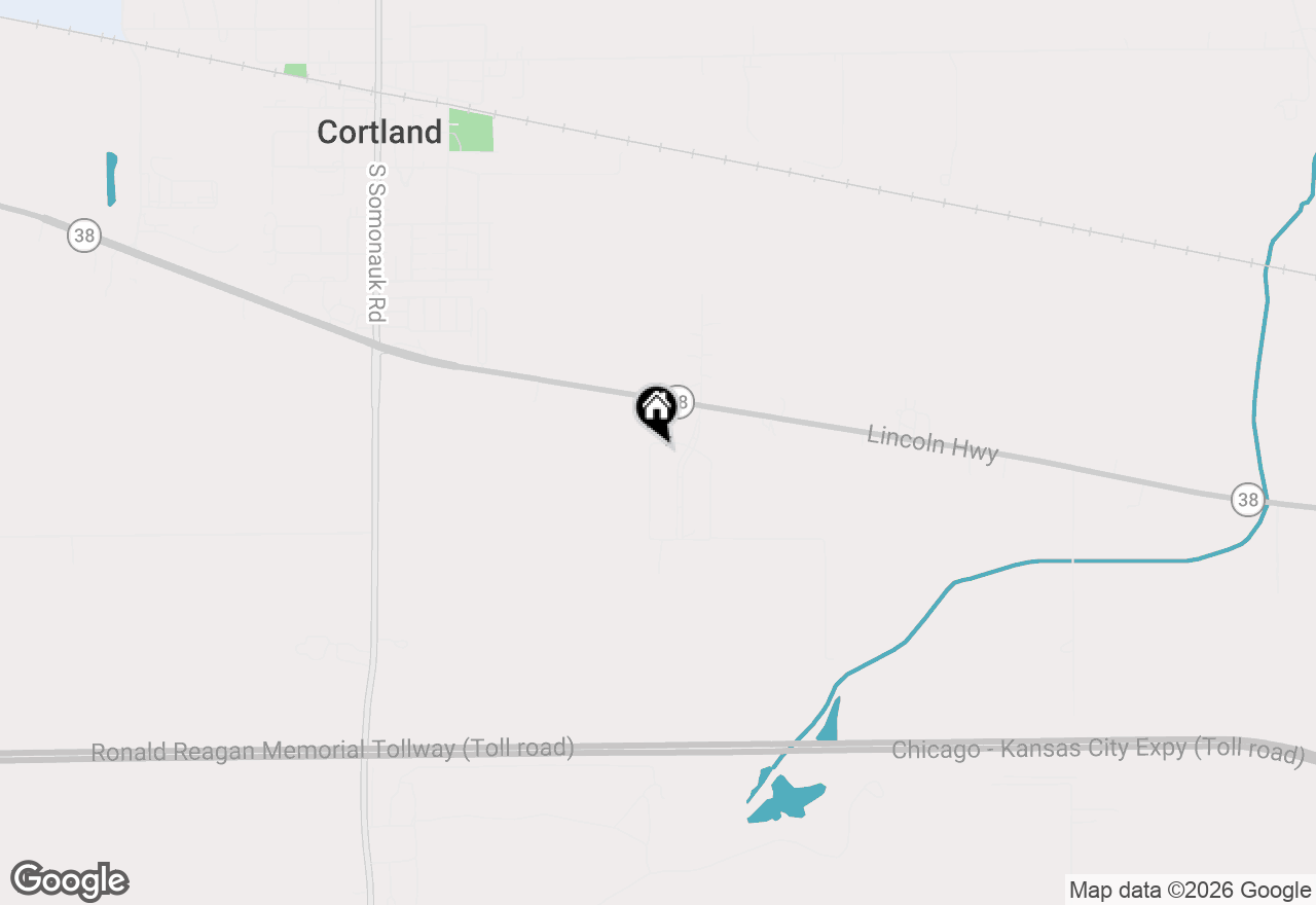 Map of 446 S Preston Street, Cortland, IL 60112
