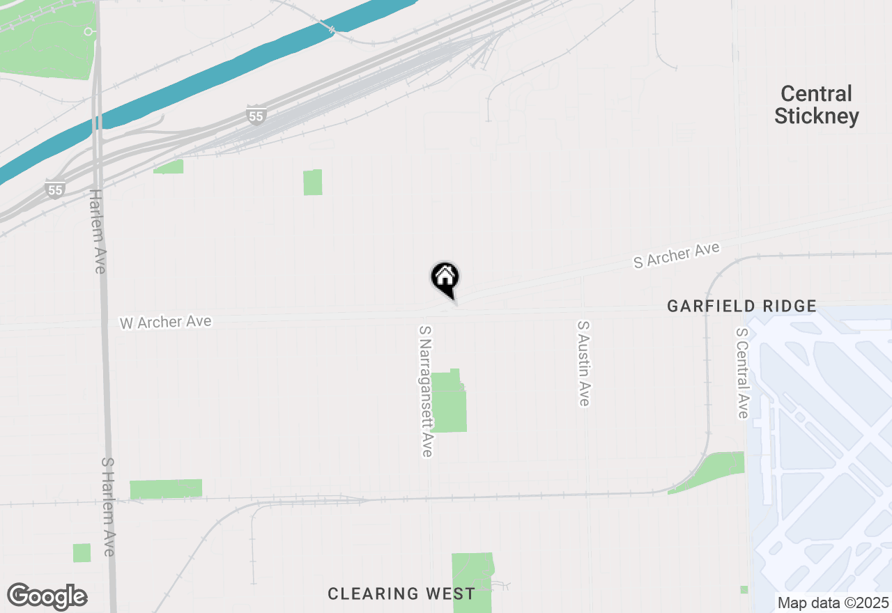 Map of 6435 S Archer Avenue #2ND, Chicago, IL 60638