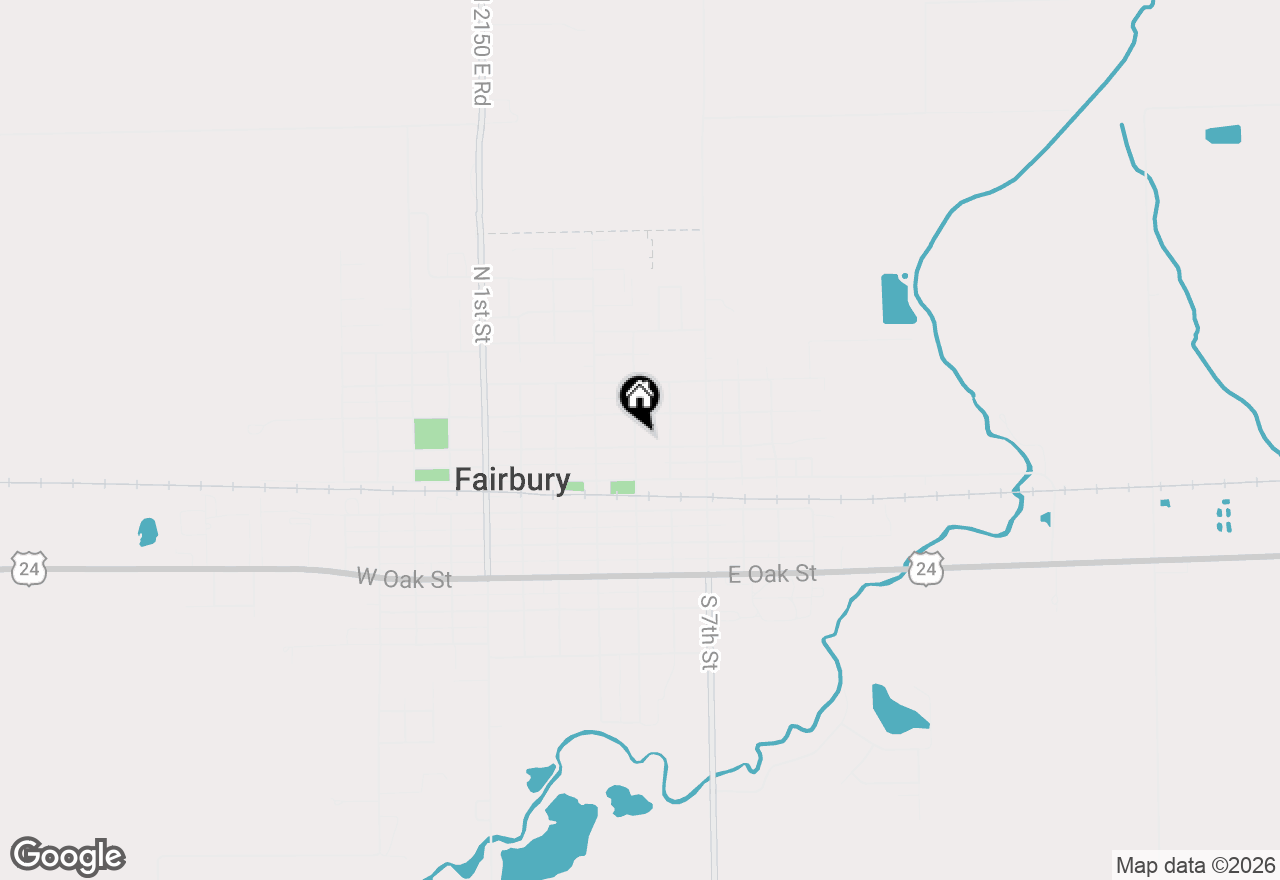 Map of 300 E Maple Street, Fairbury, IL 61739