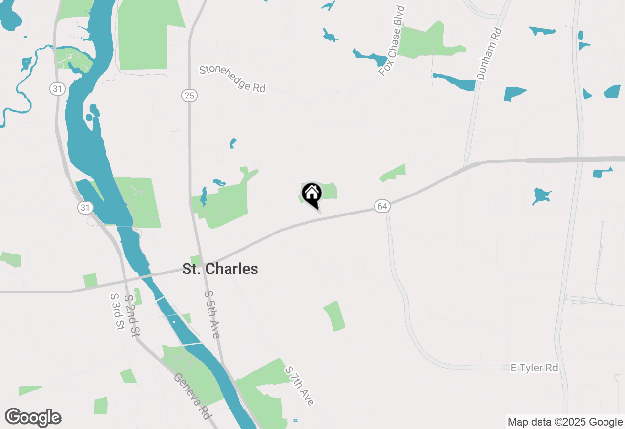 Map of 1424 E Main Street, St. Charles, IL 60174