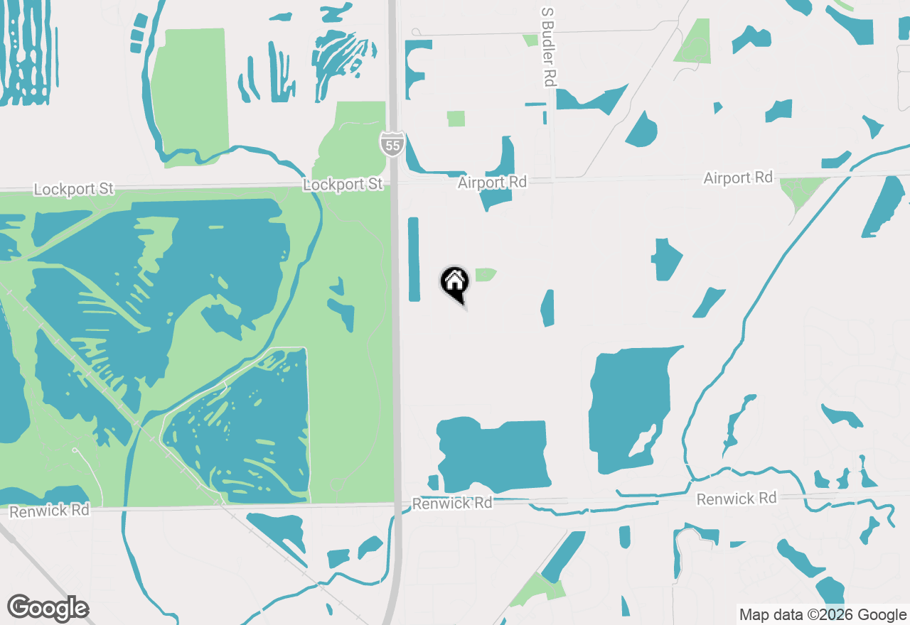 Map of 561 S Stone Brook Drive, Romeoville, IL 60446