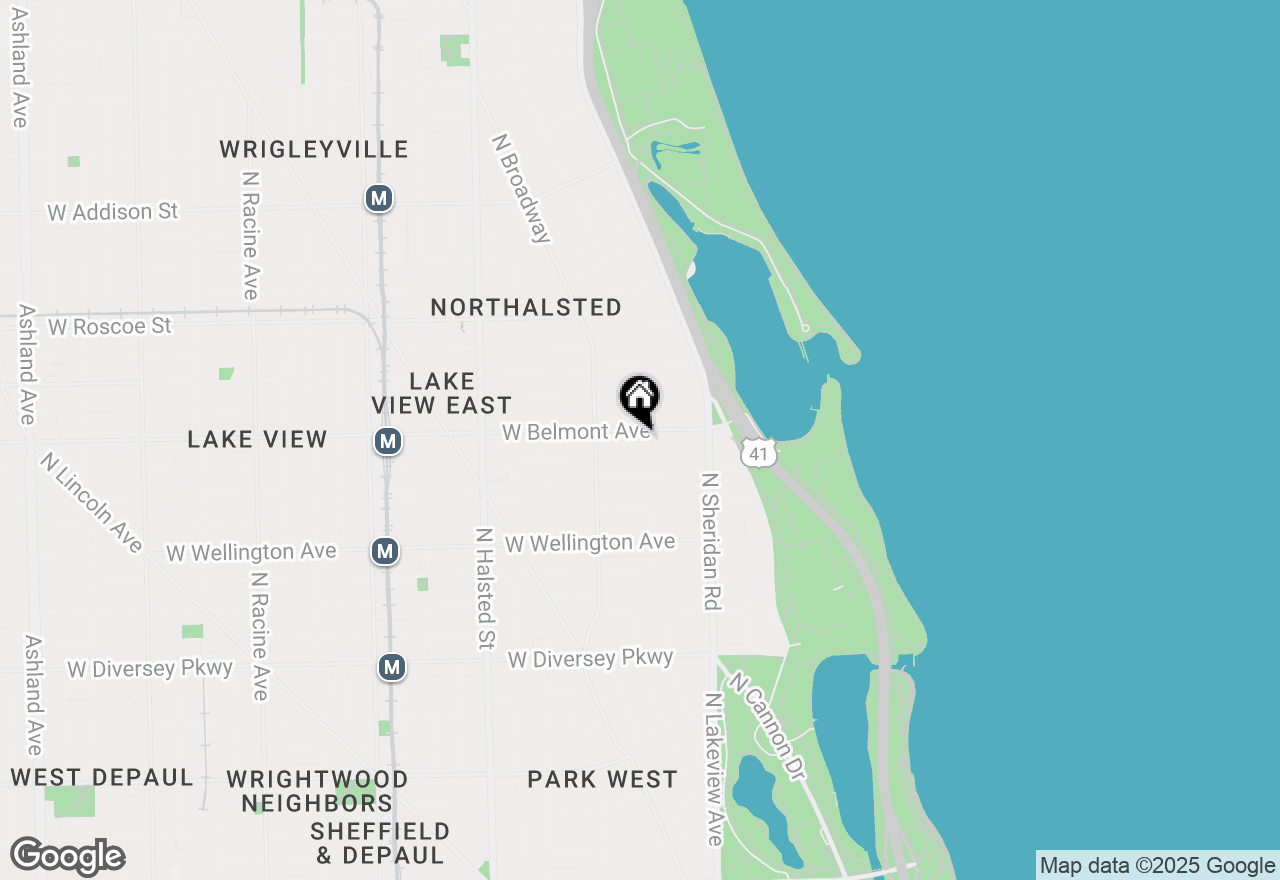 Map of 511 W Belmont Avenue #3, Chicago, IL 60657