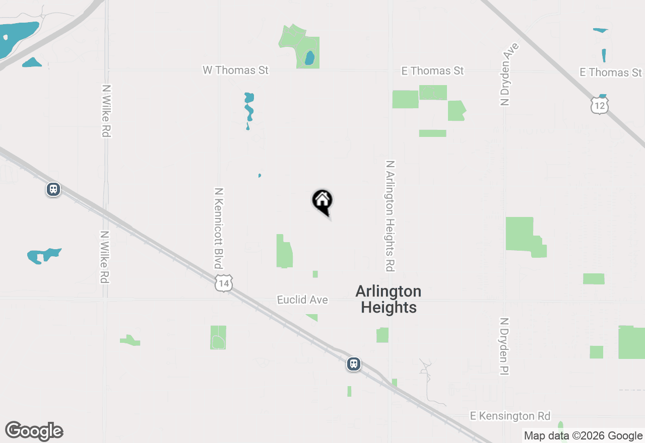 Map of 905 N Chestnut Avenue, Arlington Heights, IL 60004