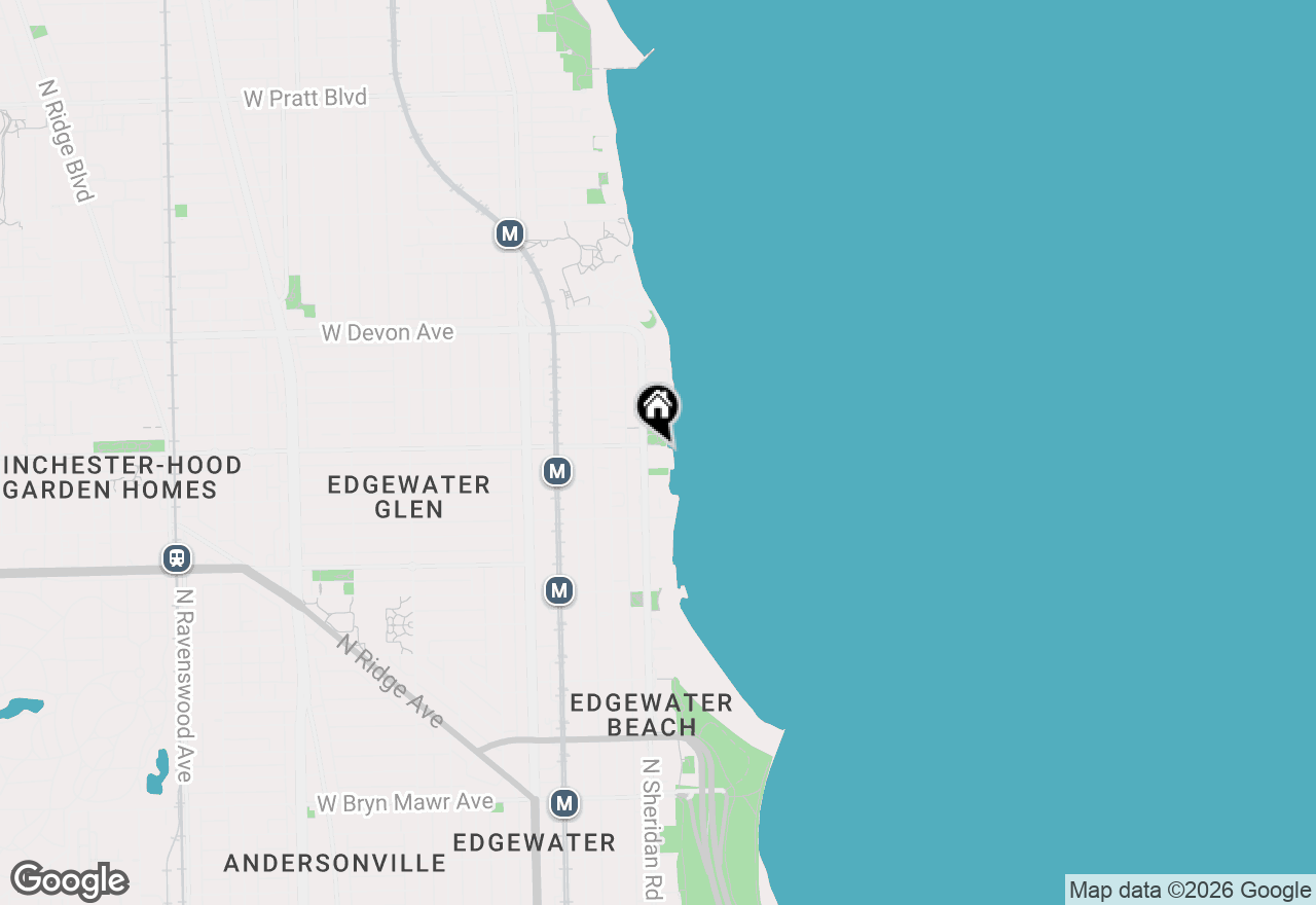Map of 6171 N Sheridan Road #2601, Chicago, IL 60660