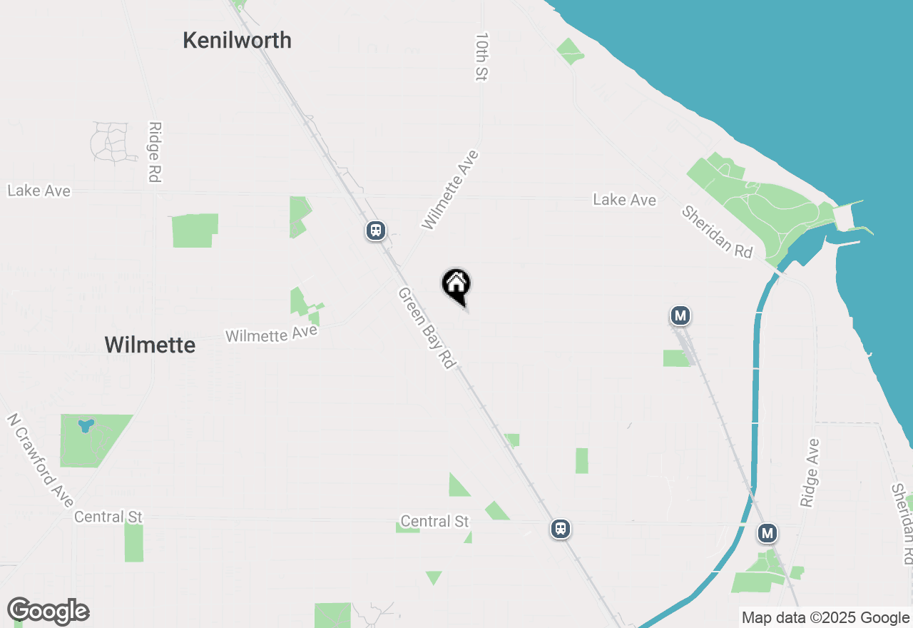 Map of 1029 Linden Avenue #2, Wilmette, IL 60091