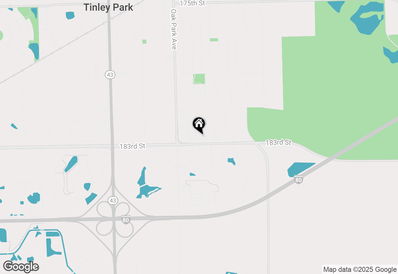 Map of 6680 183rd Street #3A, Tinley Park, IL 60477