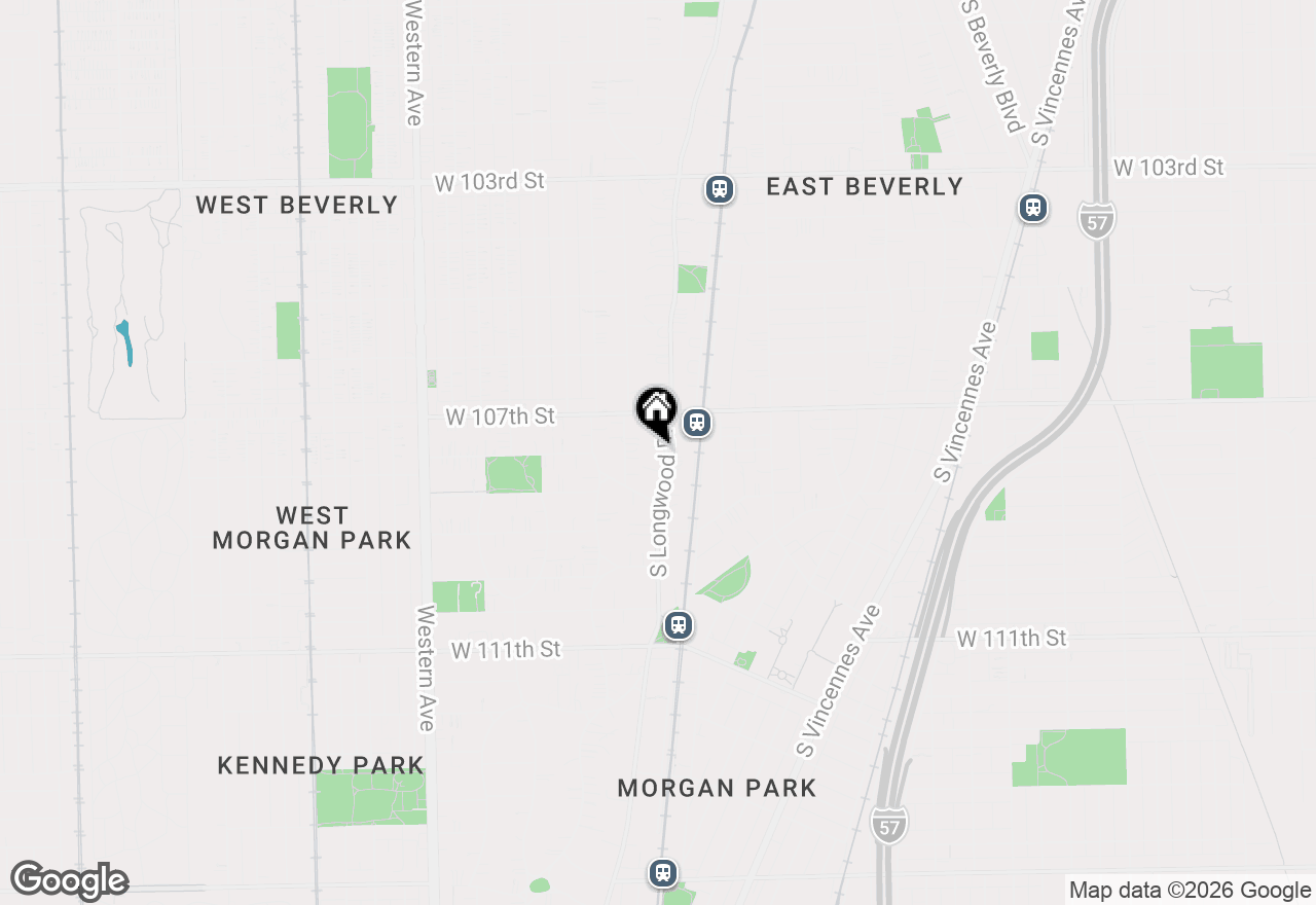 Map of 10742 S Longwood Drive, Chicago, IL 60643