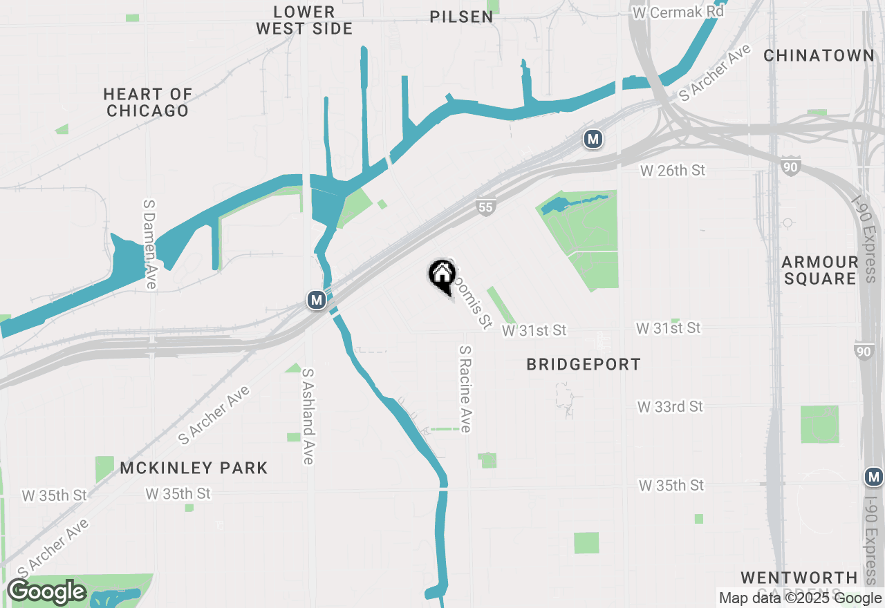 Map of 3034 S Lyman Street, Chicago, IL 60608