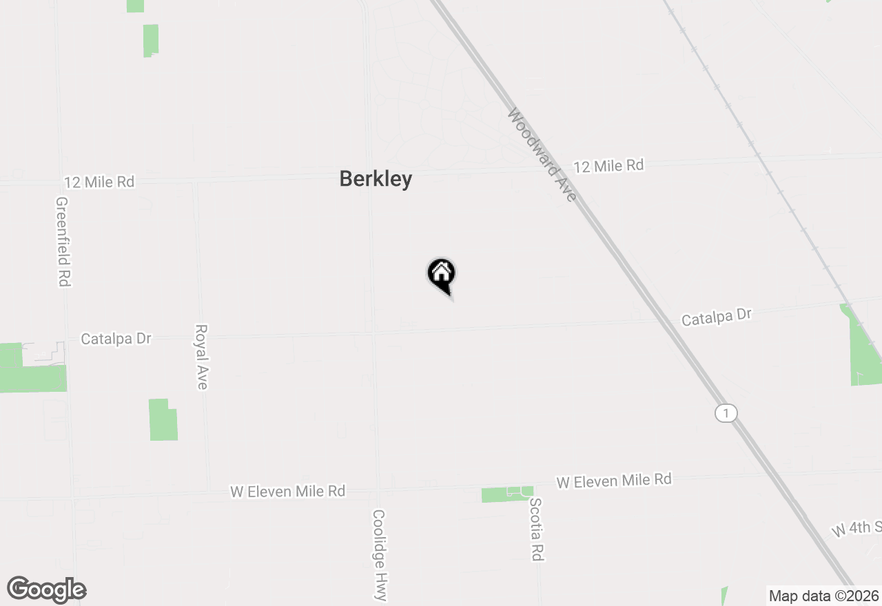 Map of 2142 Dorothea Road, Berkley, MI 48072