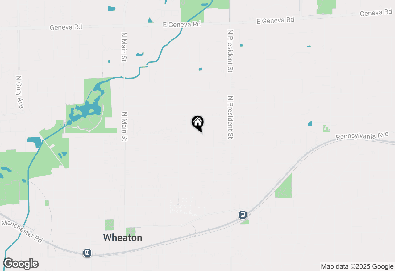 Map of 1123 Santa Rosa Avenue, Wheaton, IL 60187