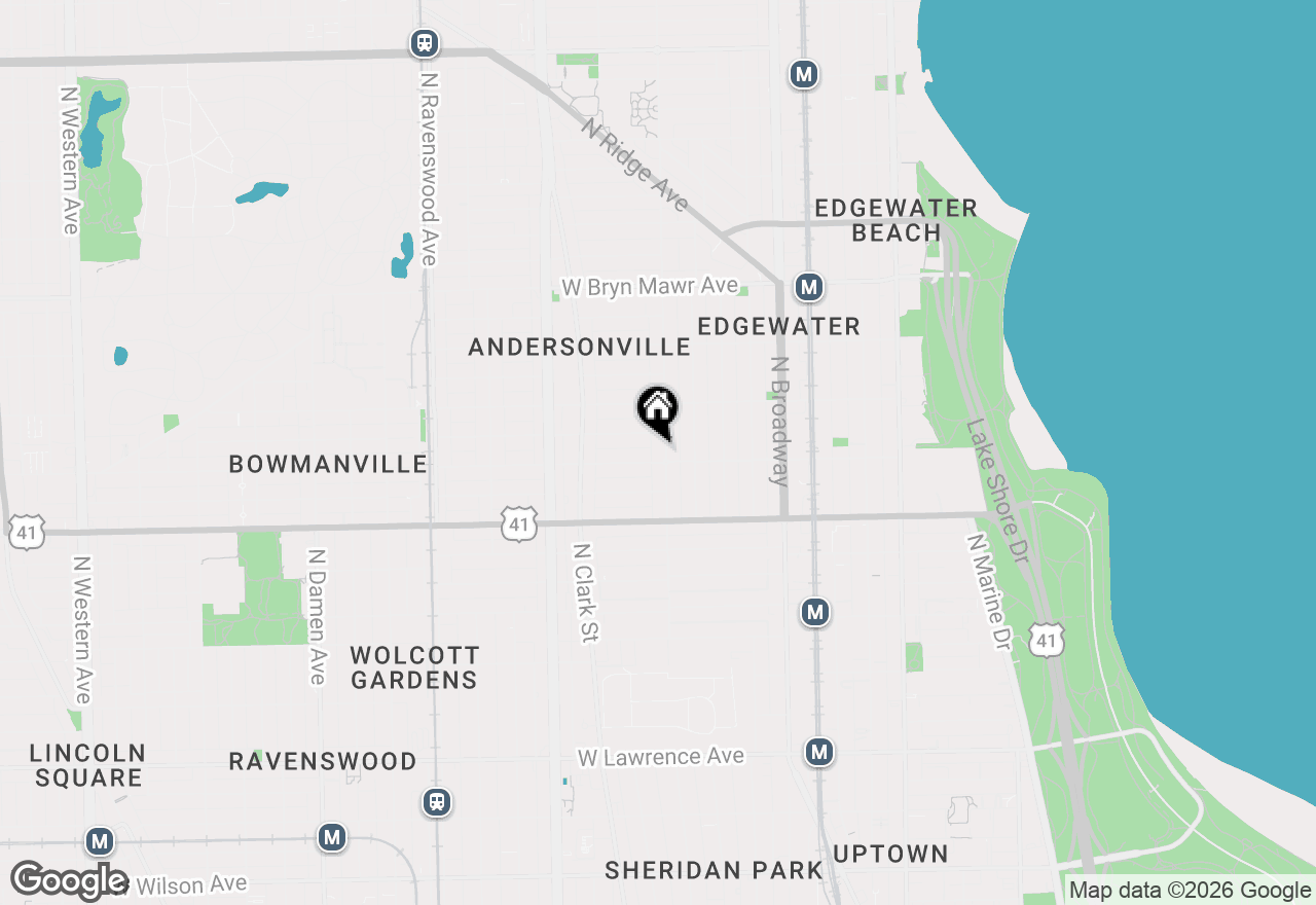 Map of 5306 N Glenwood Avenue #3A, Chicago, IL 60640
