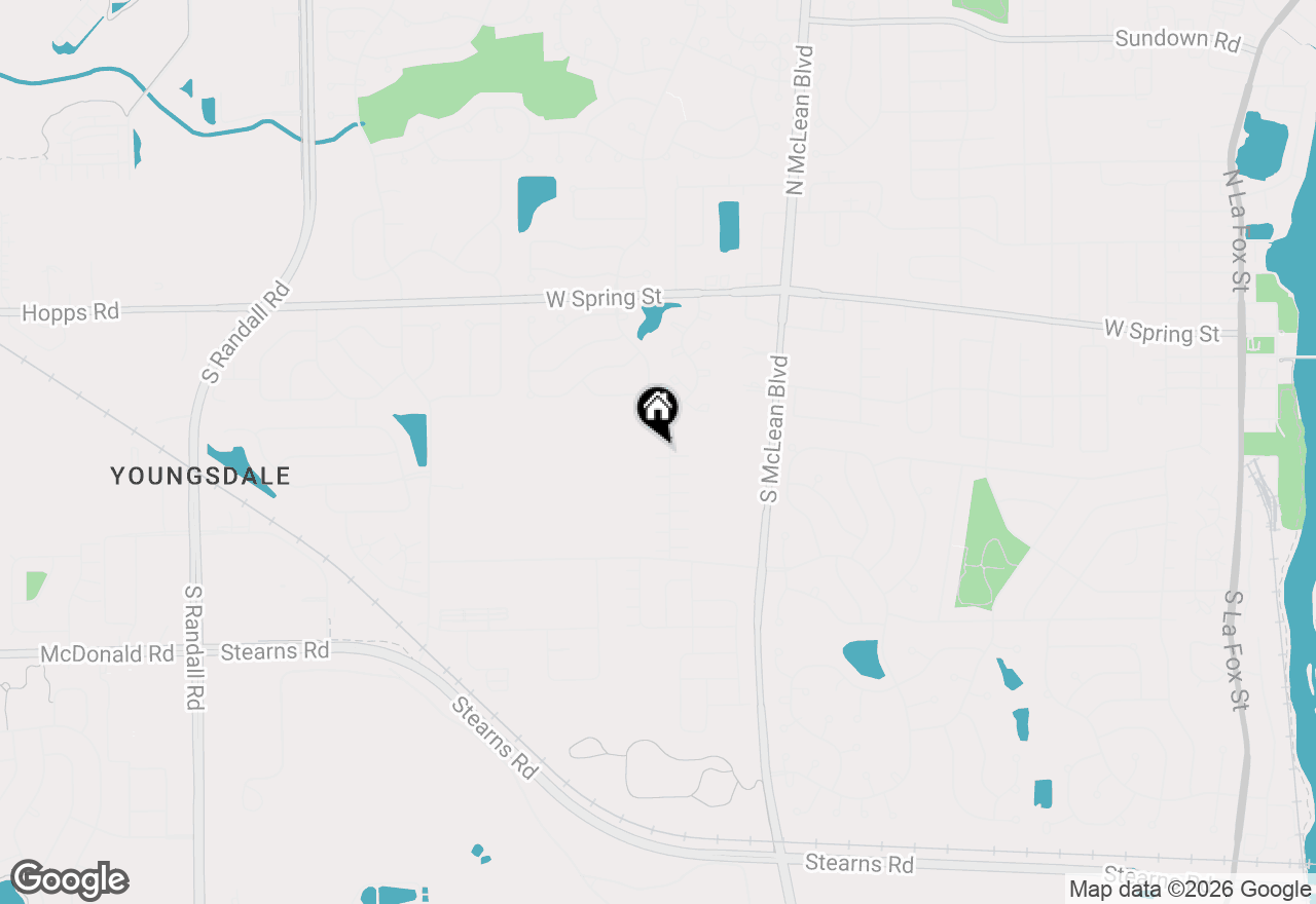 Map of 126 Kingsport Drive, South Elgin, IL 60177