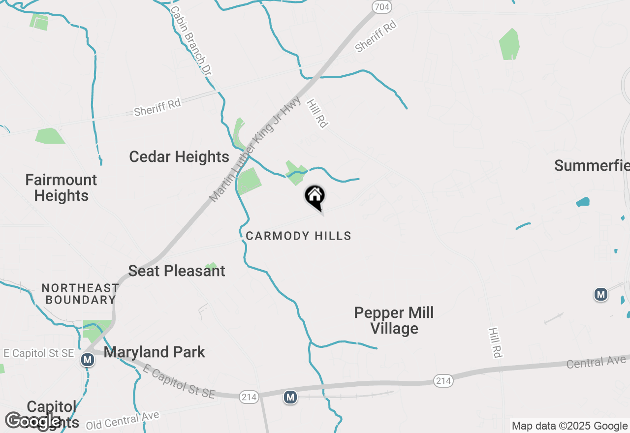 Map of 6603 Seat Pleasant Drive, Capitol Heights, MD 20743