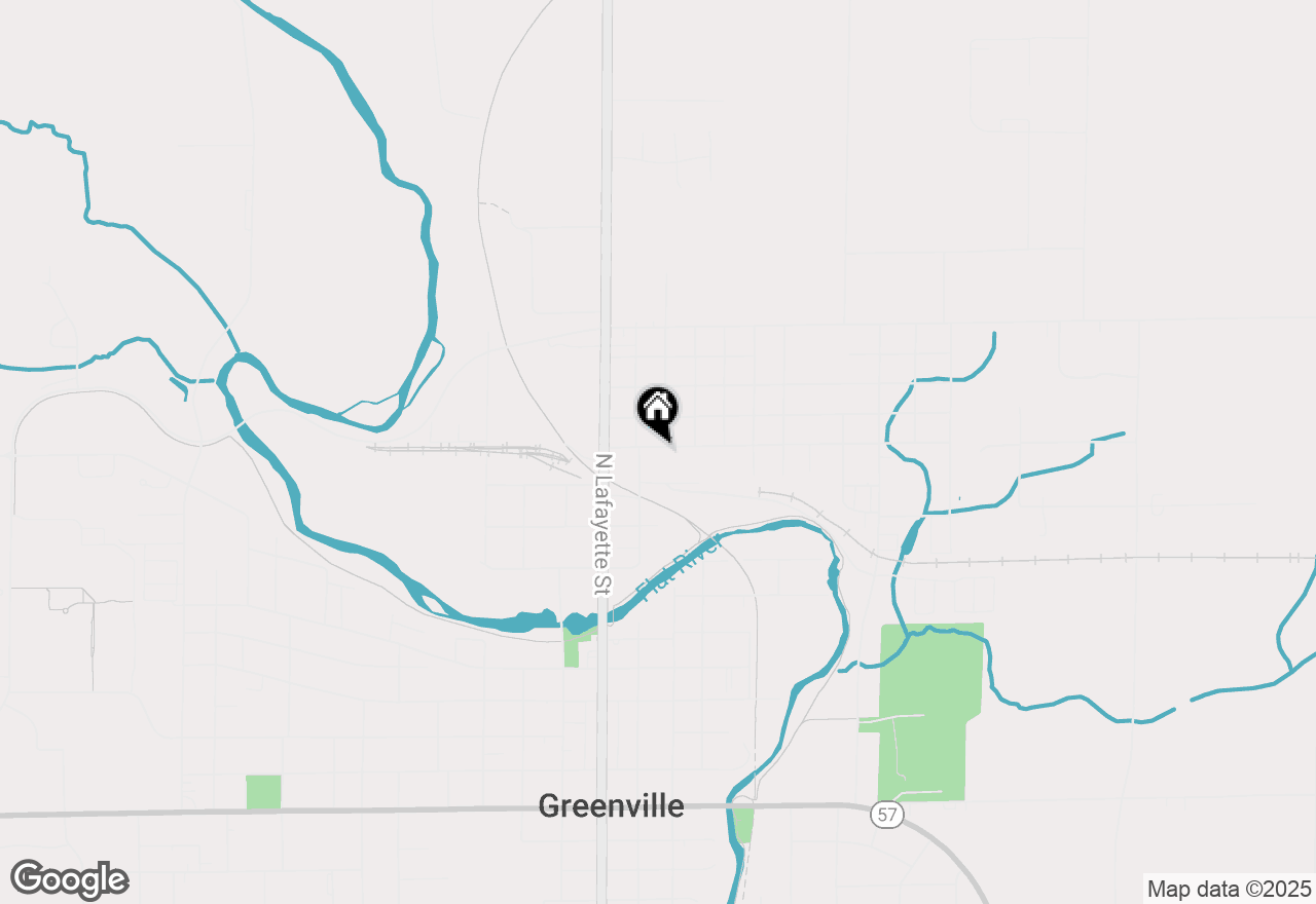 Map of 211 E Coffren Avenue, Greenville, MI 48838